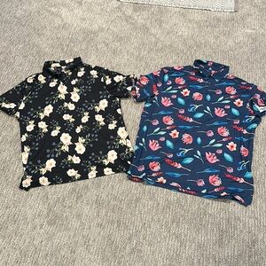 2 Pack SOSIK Ultra Light Stretch Cooling Golf Shirts BARELY WORN!